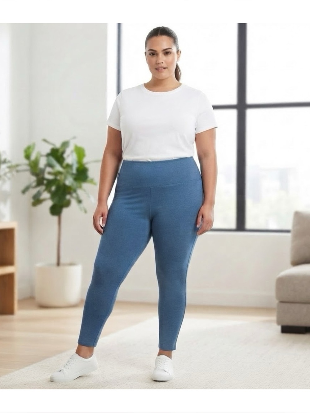 🚢🆕🚢
 Old Navy Women’s Blue Go Dry Extra High Rise Athletic Leggings Size 4X NWT